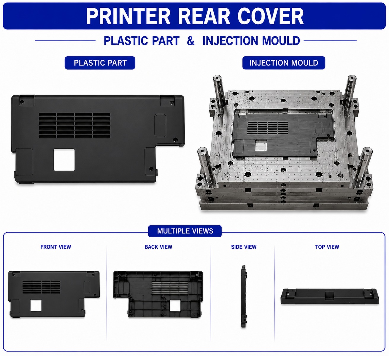 Printer Plastic Rear Cover